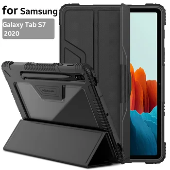 

NILLKIN Flip Cover Smart Case For Samsung Galaxy Tab S7 11" SM-T870/875 Stable Kick Stand Holder Pencil Groove inside