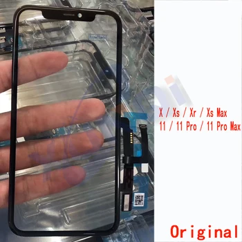 

10Pcs/lot Original Touch Glass Replacement For Iphone 11 / 11 pro / 11 Pro Max LCD Touch Screen Digitizer Glass Repair Parts