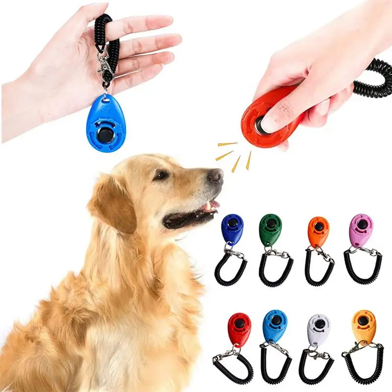 Entrenamiento de mascotas de entrenamiento para perros, cadena de llaves sonoras ajustable, correa de muñeca, productos para mascotas