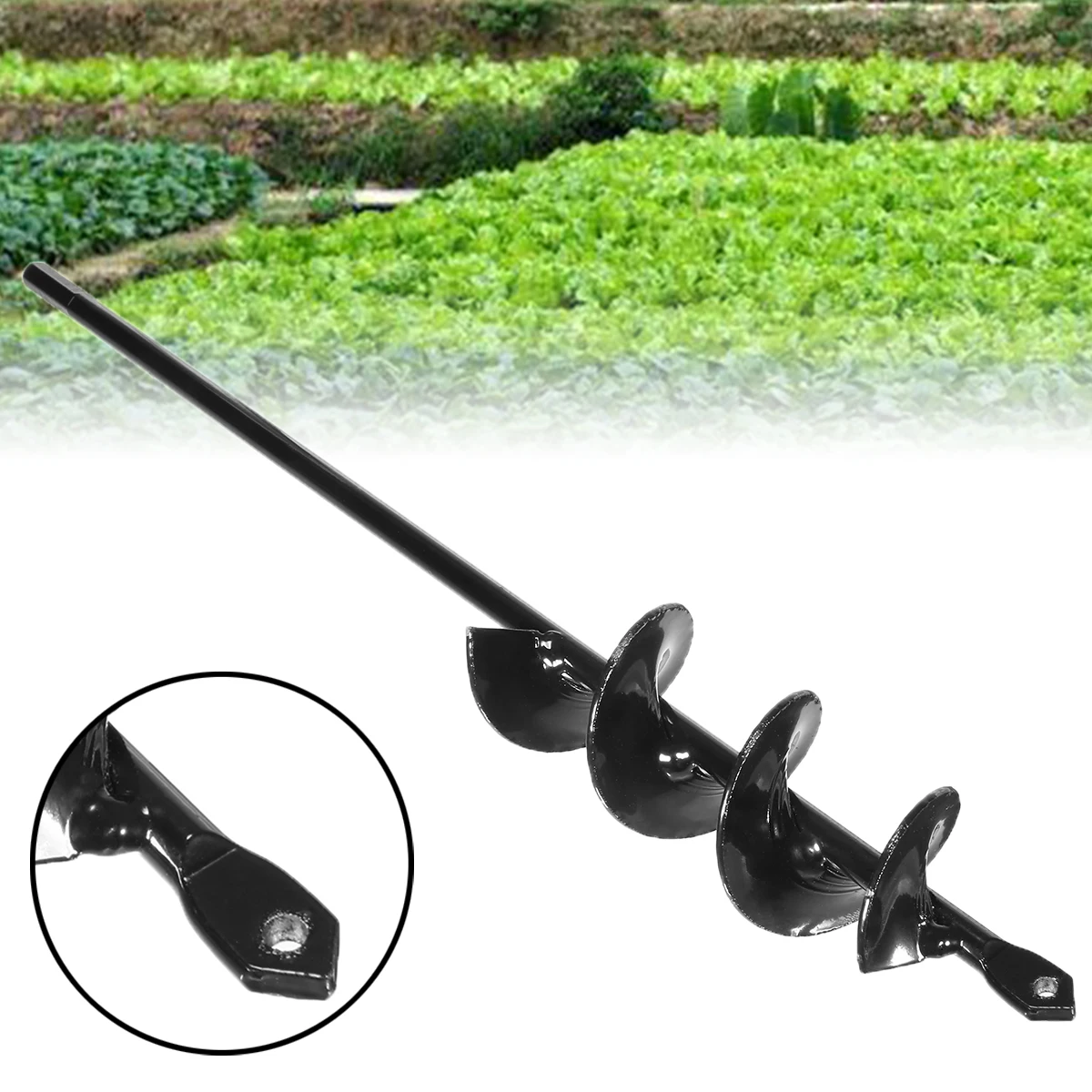 

Earth Auger Drill Bit Digging Hole Tool Drill Bit Farm Planting Auger Digging Spiral Bit For Electric Cordless Drill 4.6cm*37cm