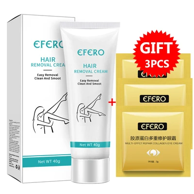 A 3Pcs eye cream EFERO крем для удаления волос для женщин депиляция волос подмышек ног рук гладкая кожа безболезненное удаление выпадения волос крем для депиляции - Цвет: A 3Pcs eye cream