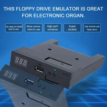 

Black SFR1M44-U100K 5V 3.5 1.44MB 1000 Floppy Disk Drive to USB emulator Simulation Simple plug For Musical Keyboad