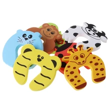 7 шт. Детская безопасность мультфильм дверной Фиксатор Зажим зажима защелкивающаяся рука безопасности