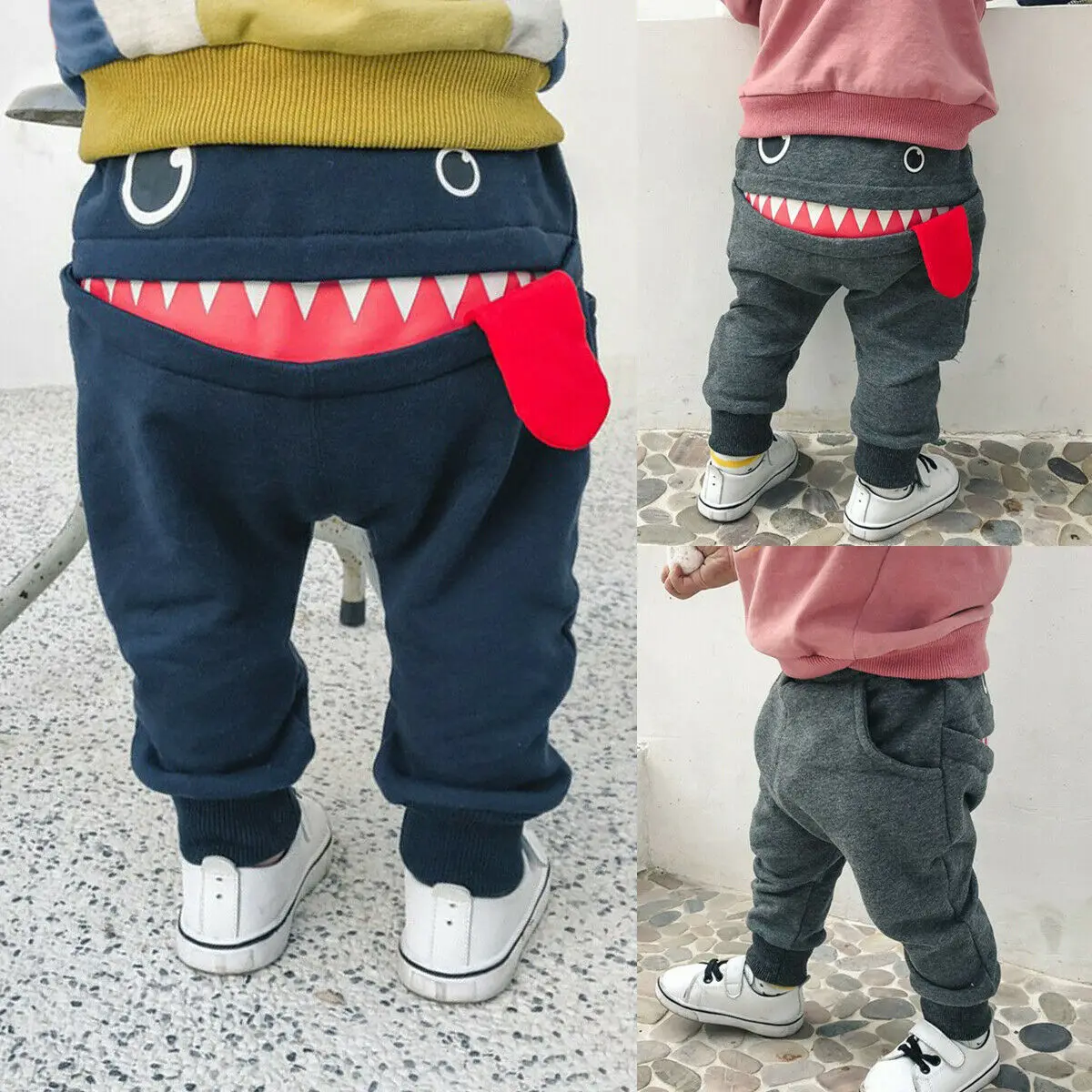 Pantalones informales para bebés y niños pequeños, calzas largas con estampado de dibujos animados