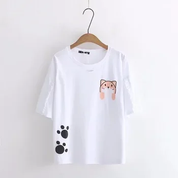 

2018 new Cotton T-shirt Fashion Style T Shirts Women O-Neck Tee Shirts clothing