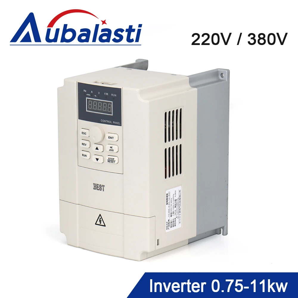 Miglior Inverter Vfd 1.5Kw 2.2Kw 3Kw 4-11Kw Monofase Trifase 220V 380V Con Motore Mandrino Cnc Uso Per Macchine Utensili Router Di Cnc