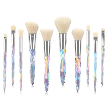 

10Pcs/6/5/1Pcs Diamond Makeup Brush Set Eye Brush Beauty Tools Fan Powder Eyeshadow Contour Beauty Cosmetic Colorful