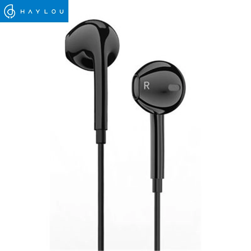 Haylou H9 высокое качество in ear черный проводные наушники 9D провода Управление 3 5 мм