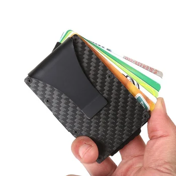 

2020 Men Stainless Steel Elastic Band Slim Money Wallet Credit Card Holder Wallet Purse