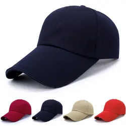 Women Men Baseball Caps Long Visor Snapback Baseball Cap Solid Color Wild Summer Outdoor Sport Sun Hip Hop Hats 2021 Gorras