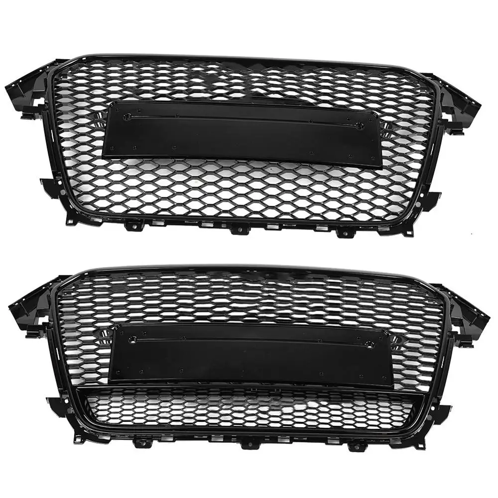 Для RS4 Стильная передняя Спортивная Шестигранная сетка сотовая решетка капота черный глянец для Audi A4/S4 B8.5 2013 автомобильные аксессуары