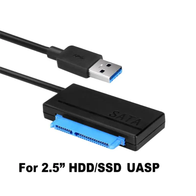 USB 3,0-SATA черный кабель для быстрой передачи данных USB жесткий диск адаптер для легкого привода кабель-конвертер