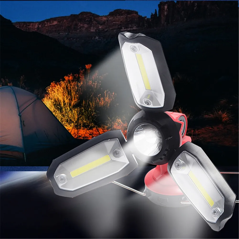 Rechargeable LED Portable Camping Lantern Lamp Outdoor Tent Light Flashlight Emergency Light Torch