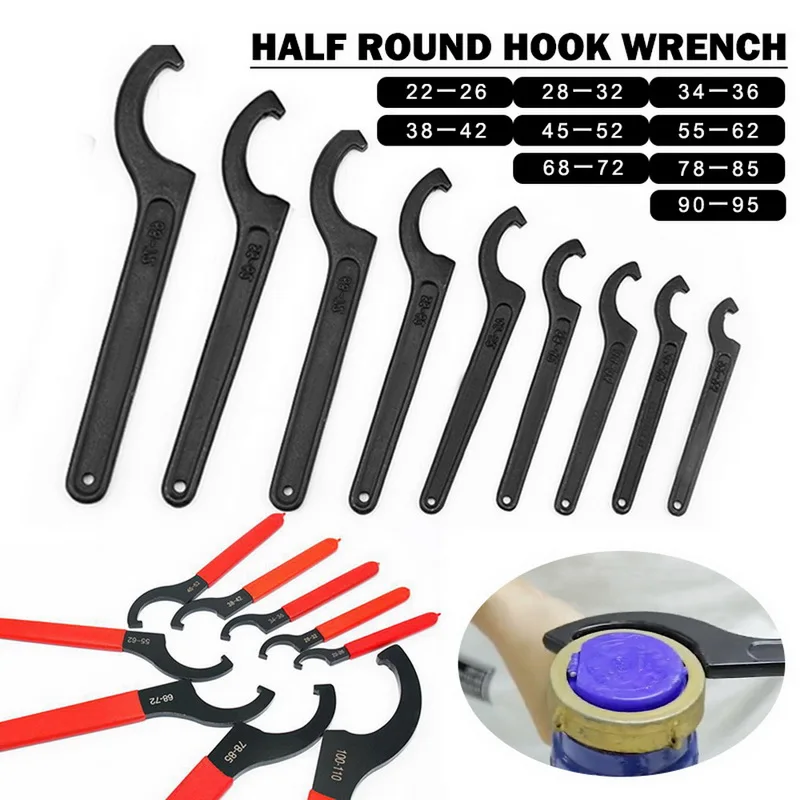 Wrench Spanner Tool Adjuster Motorcycle Bike Absorber Shock Spanner Pre Load Hook C Spanner Tool Set Universal Hand Tool