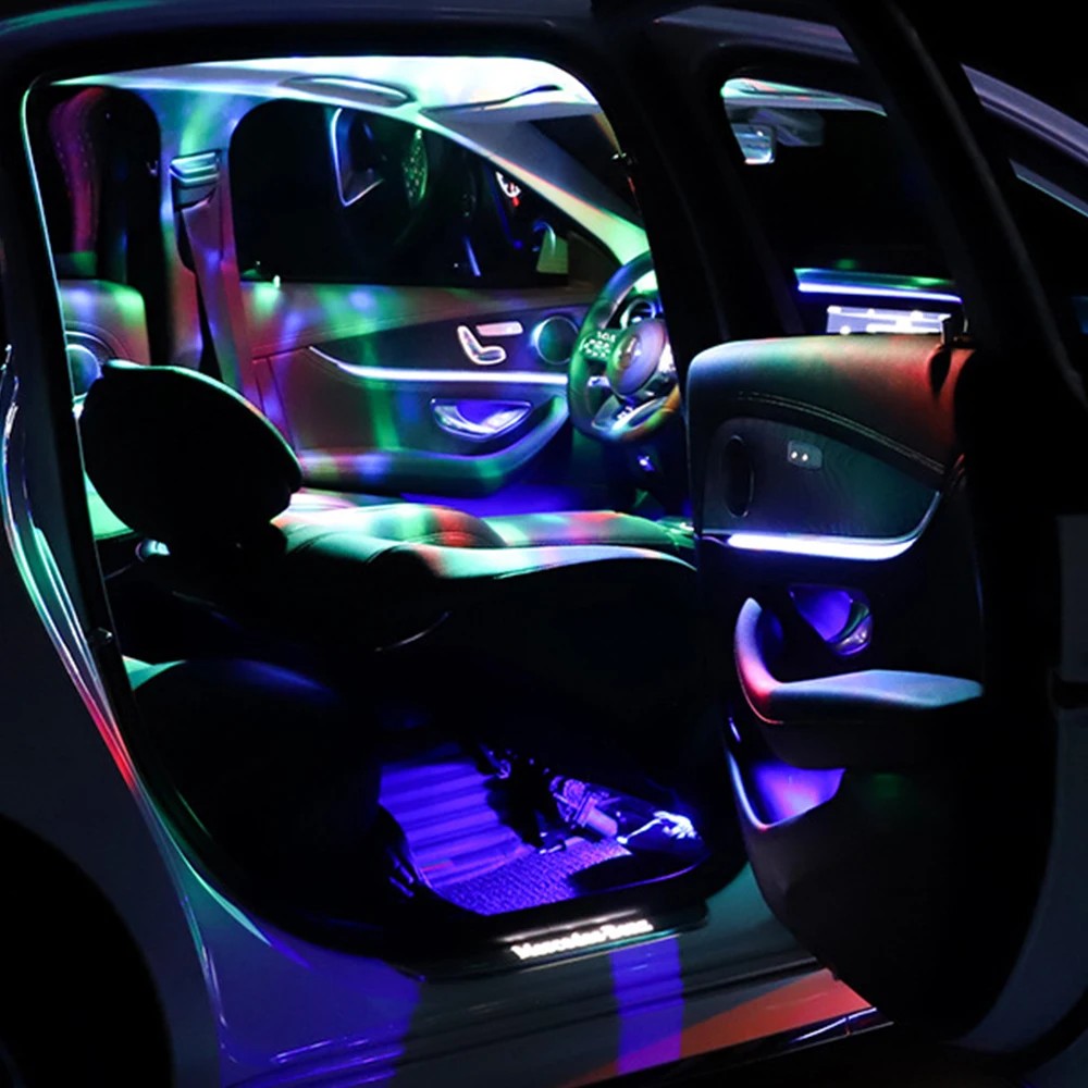 LEEPEE магический сценический эффект света DJ RGB Красочная музыкальная лампа авто декоративная лампа USB Перезаряжаемый Автомобильный светодиодный свет