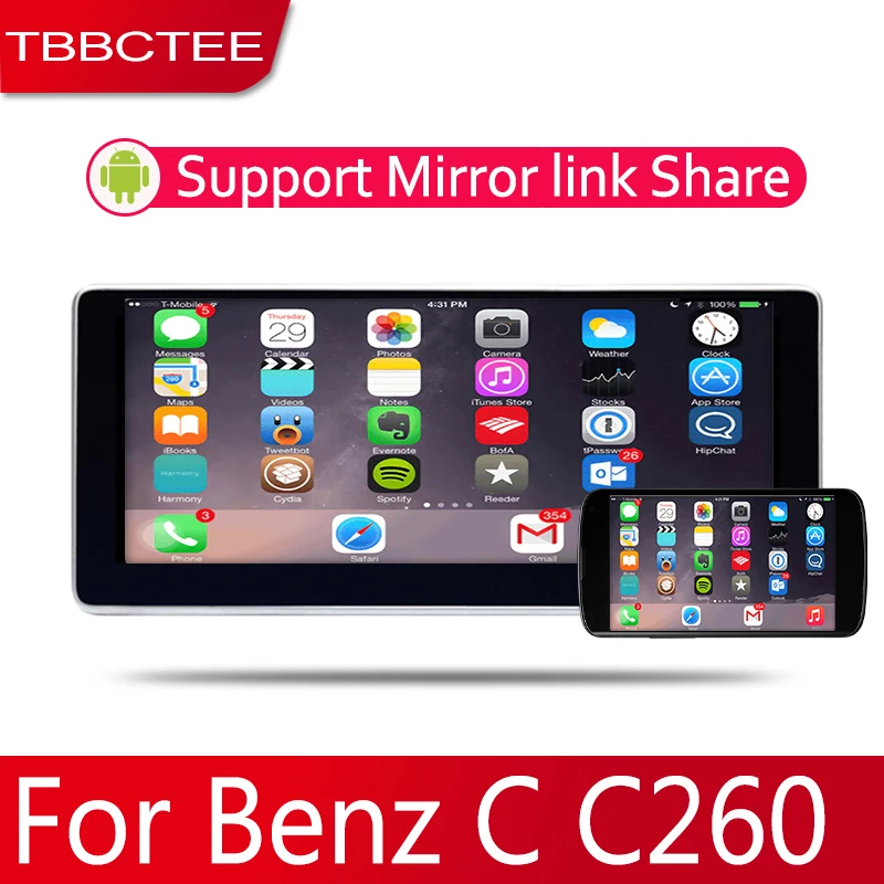 #*Cheap Car Android System 1080P IPS LCD Screen For Mercedes Benz C Class C260 2007~2014 Car Radio Player GPS Navigation BT WiFi AUX