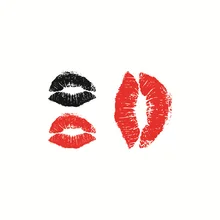 Waterproof Temporary Tattoo Sticker Sexy Lip Print Wrist Shoulder  Fake Tattoo Body Art Small Sticker Men Women