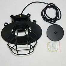 Барный потолочный светильник вечерние Для E27 лампы металлическая клетка Домашний Светильник Железный Лофт современный настенный подвесной кулон винтажное украшение