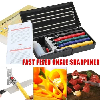 

Cutter Sharpener Deluxe 5 Whetstones Set Sharpening System Portable Durable Tool @LS