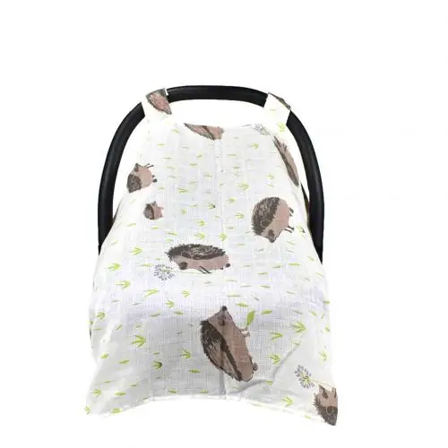 Hedgehog Чехол для детской коляски для новорожденных, защитный чехол для сиденья, дышащий солнцезащитный навес, пылезащитное одеяло, чехол для детской корзины - Цвет: Hedgehog