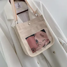 Летняя Холщовая Сумка Женская сумка новая стильная модная универсальная сумка на плечо в Корейском стиле INS на плечо в японском стиле для девочек Smal