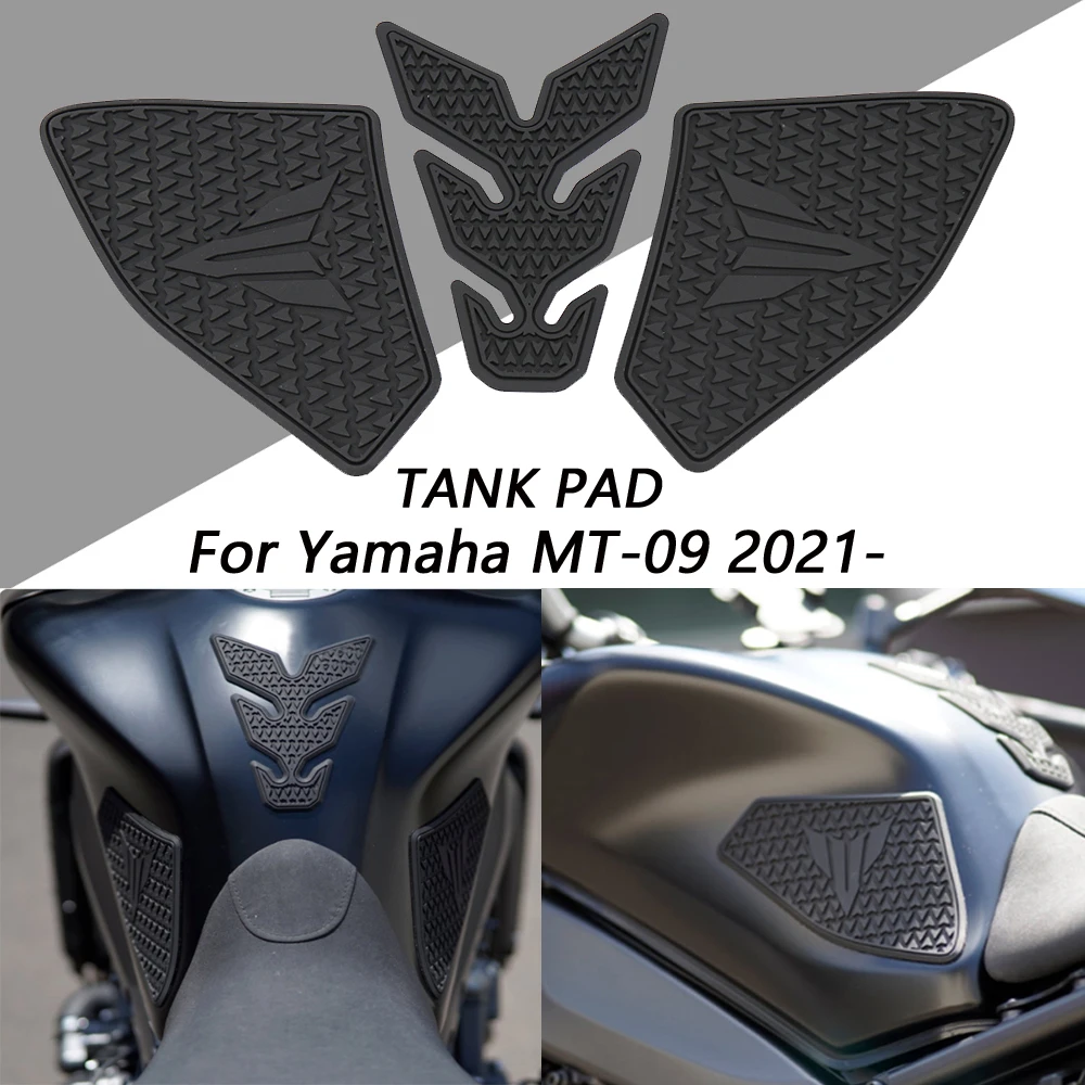 

2021 FOR YAMAHA MT-09 MT09 Motorcycle Non-slip Side Fuel Tank Stickers Waterproof Pad Rubber Sticker