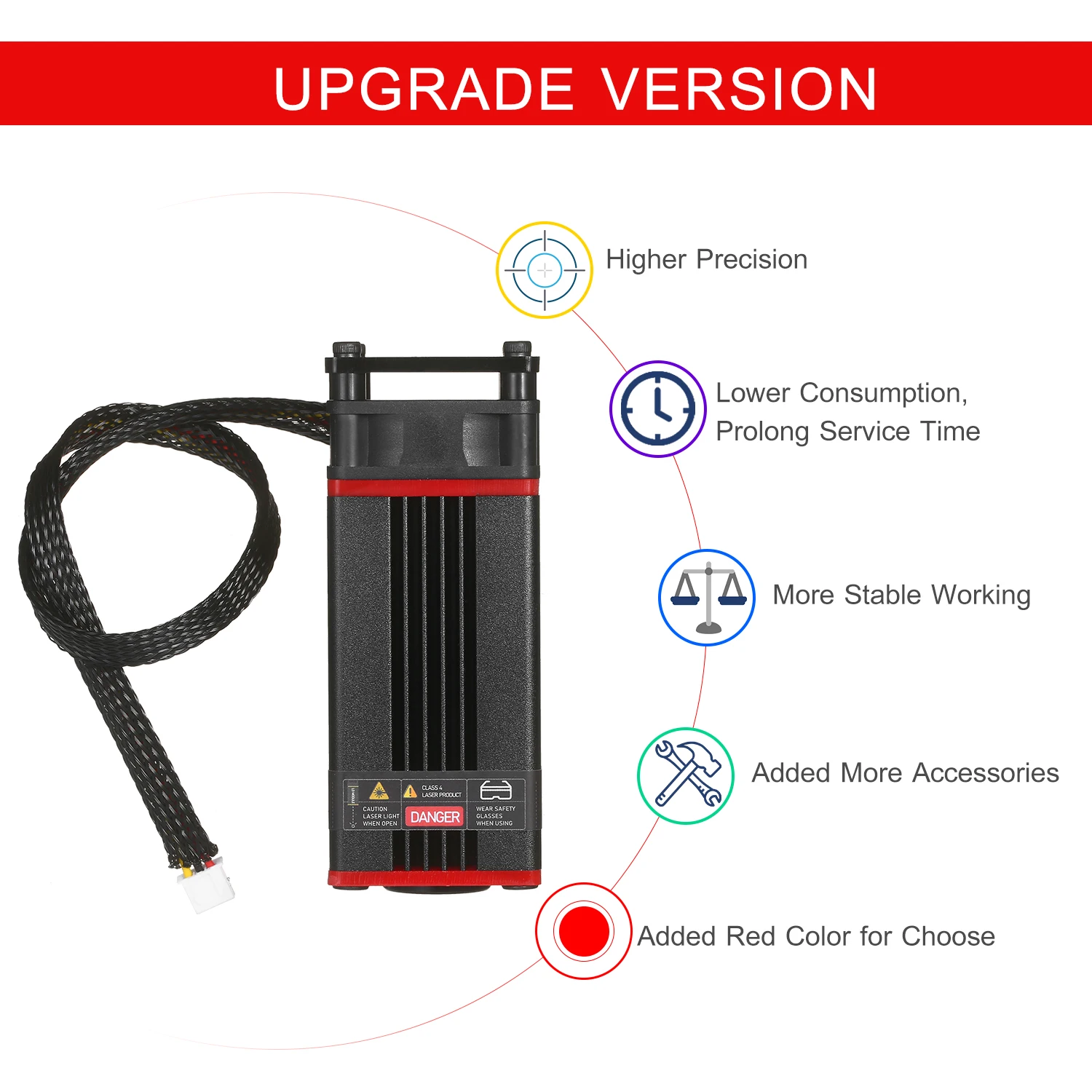 Upgrade 5500mW Laser Module Laser Head 450nm Blue Lase For Laser Cutting Machine CNC  DIY Laser  Wood Marking Cutting Tool wood cnc machine