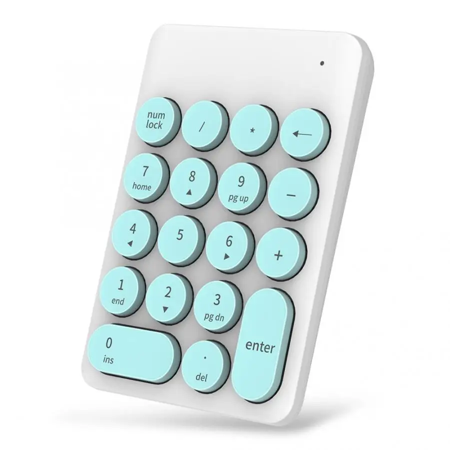 Новые Портативный Беспроводной игровая клавиатура 18-ключ мини цифровая клавиатура 2,4 ГГц цифровая клавиатура - Цвет: Green