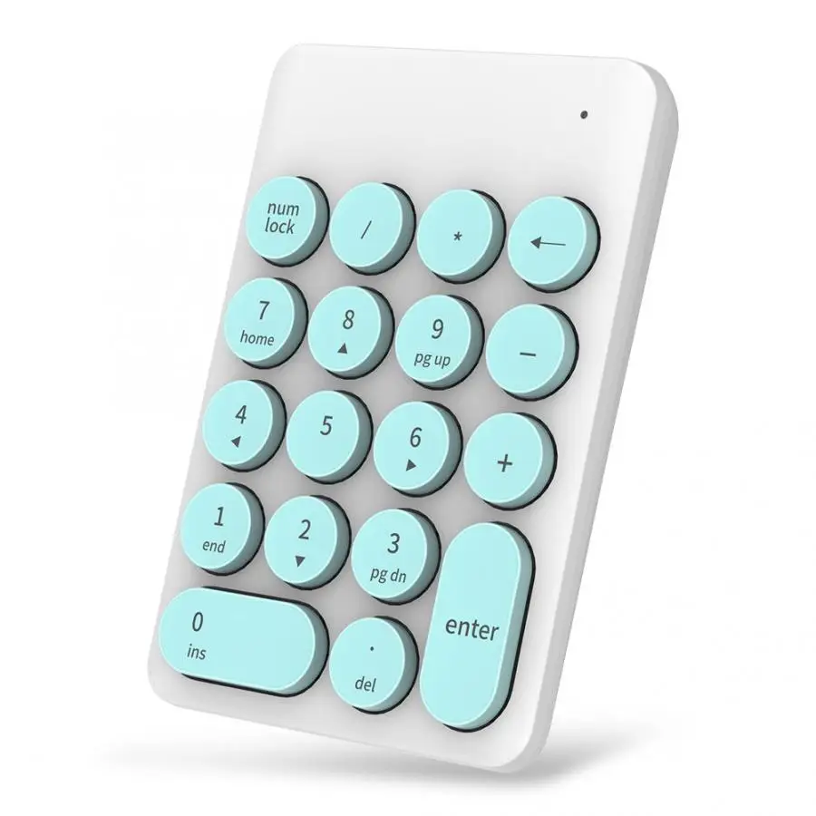 Green Новые Портативный Беспроводной игровая клавиатура 18-ключ мини цифровая клавиатура 2,4 ГГц цифровая клавиатура - Цвет: Green