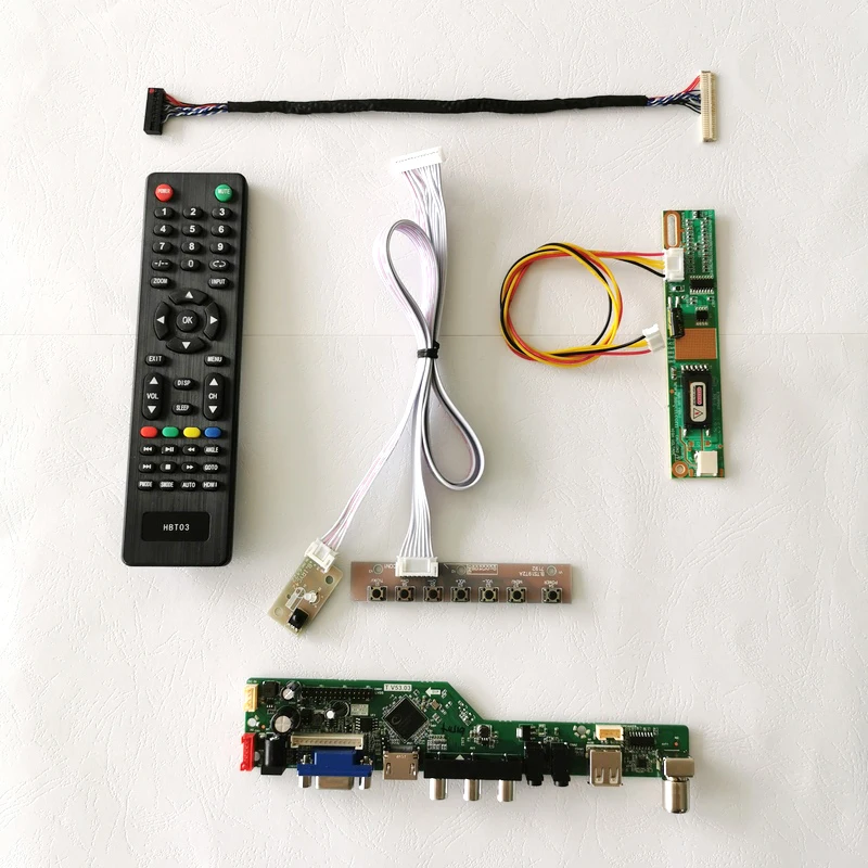Подходит для LP171W01/LP171WX2 1440*900 30 контактов LVDS 1-CCFL ноутбуки панель аудио VGA USB пульт