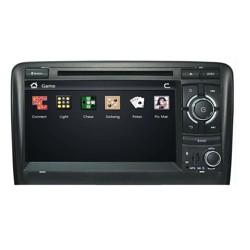 2 din Navi автомобильный радиоприемник для Audi A3 2002-2011 Автомобильный мультимедийный dvd-плеер gps Навигация стерео для Audi 8P A3 Авторадио 8P1 экран