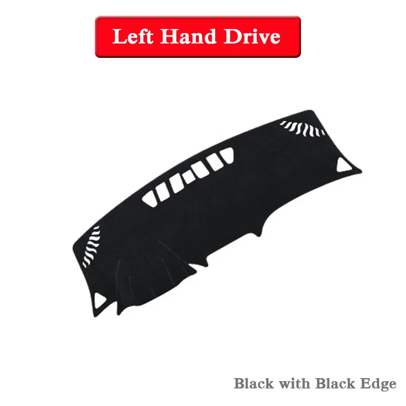 Black Edge LHD Car Styling Dashboard Protective Mat Shade Cushion Pad Rose Carpet For Chevrolet Equinox-Present RHD&LHD Internal Accessory - Название цвета: Black Edge LHD