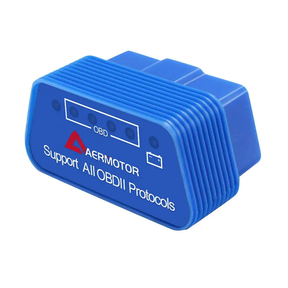 Aermotor ELM327 V1.5 OBD2 Поддержка 9 протоколов автомобильный диагностический тестер для Android Aermotor ELM327 сканер автомобильный диагностический адаптер