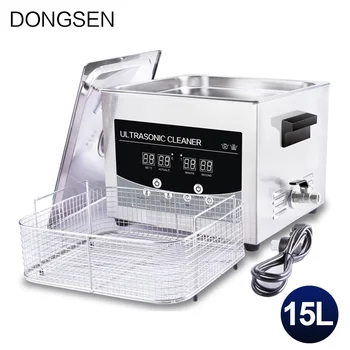 

Industrical Ultrasonic Cleaner 15L Heating Time Adjustable Motherboard DPF Automatic Engine Parts Transducer Ultrasonic Bath