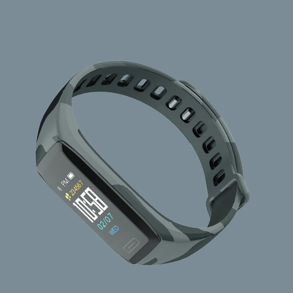 

Multifunctional Smart Bracelet Camouflage Pattern Activity Sports Colorful Screen Heart Rate Gift Electronic Fitness Tracker