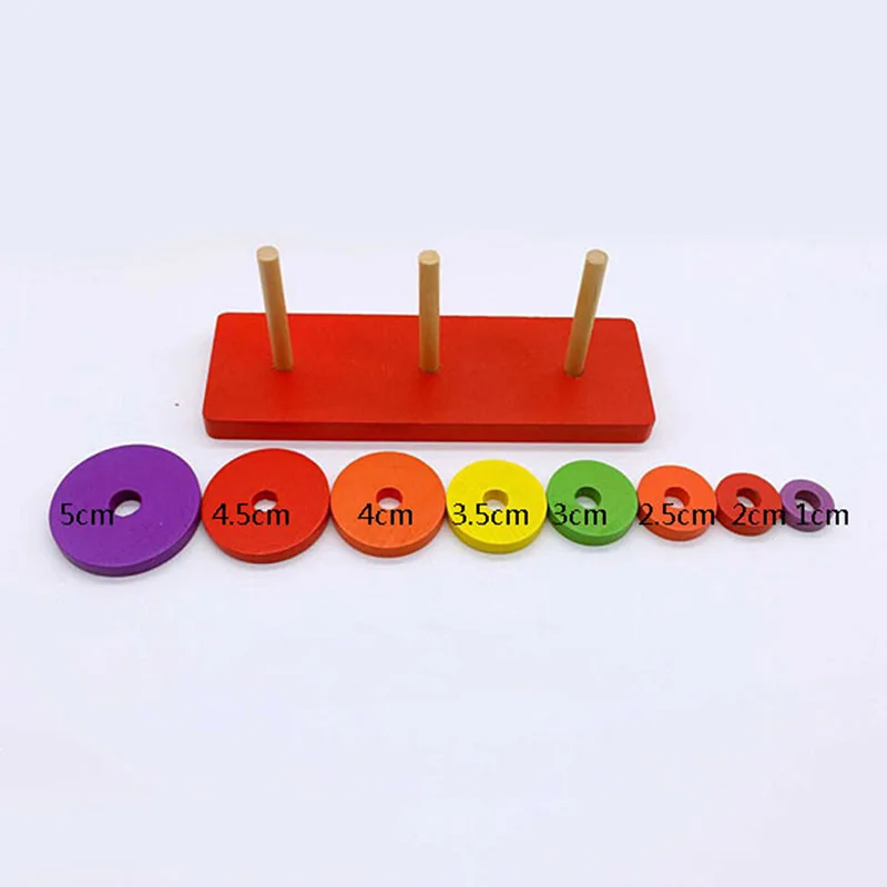 

2019 Hot Sale Colorful Wooden Puzzle Toy Eight Stack Early Intellectual Development Learning & Education Puzzle Toy Rompecabezas