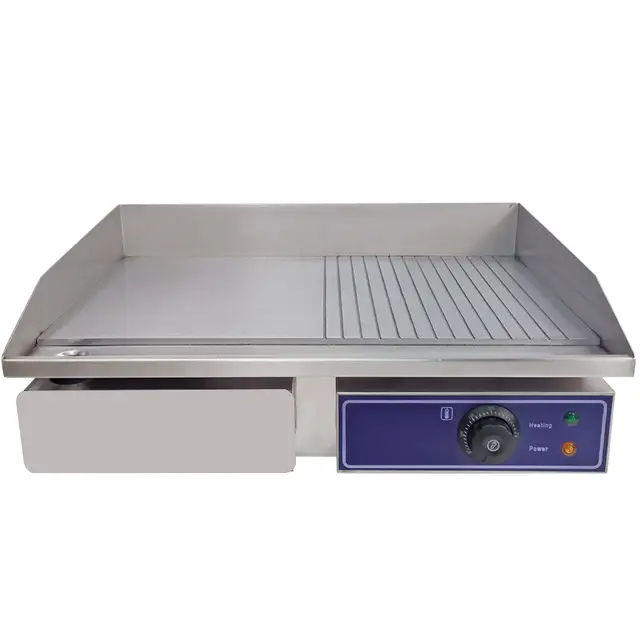Best Price Half Flat Commercial Electric Griddle Hot Plate