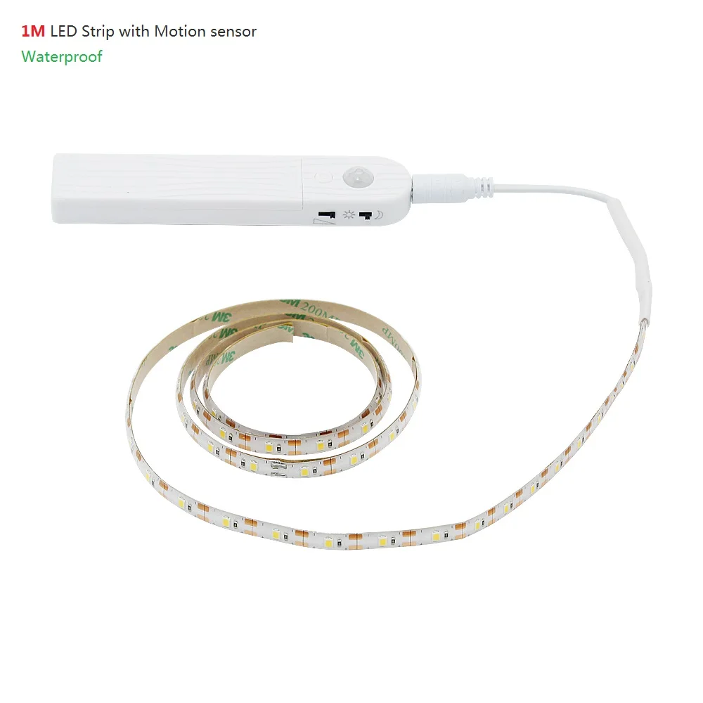 Беспроводной движения PIR Сенсор светодиодный полоски usb-подсветка для Кухня светодиодный под кабинет освещения Лестницы для шкафа Ночная световые полоски - Испускаемый цвет: Type1
