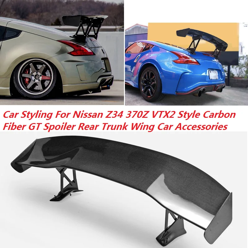 Car Styling For Nissan Z34 370z Vtx2 Style Carbon Fiber Gt Spoiler Rear