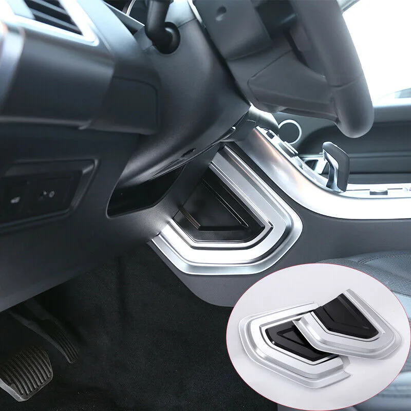 1 пара ABS Серебряная сторона U форма панель накладка для Land Rover Range Rover Sport- панель Крышка отделка