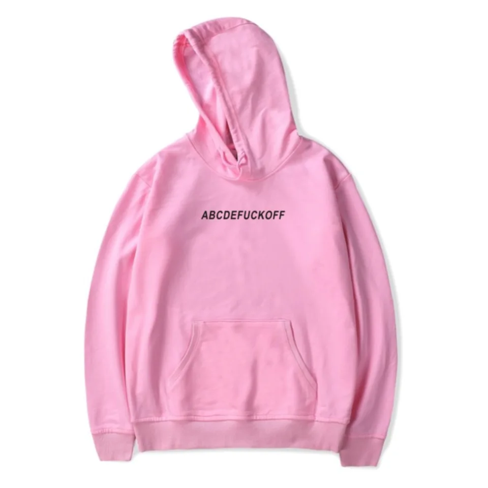 

ABCDEFUCKOFF Hoodie Women Funny Letter Print Hoodies Sweatshirts Men Fashion Streetwear Jacket Pullover Coat Warm Hoody