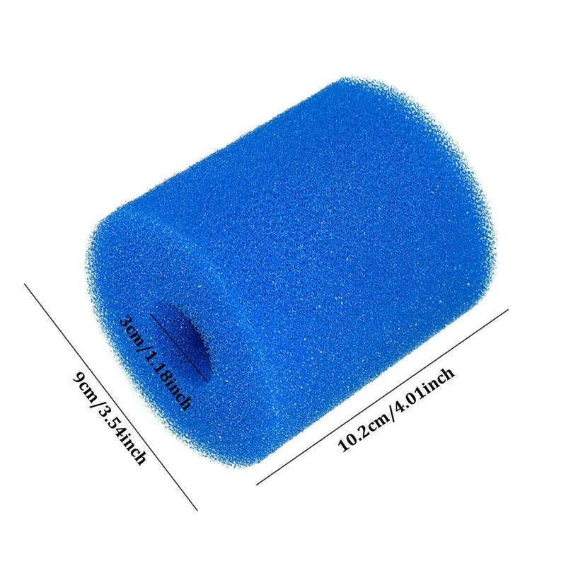 Swimming Pool Filter Foam Reusable Sponge Cartridge Suitable Bubble Jetted Pure SPA For Intex S1 Type Filter Pool Accessories