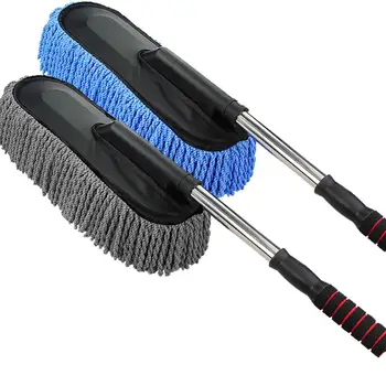

Auto Car Window Body Duster Cleaning Brush Retractable Steel Tube Waxing Mop Automobile carros Interior Boutique New Hot