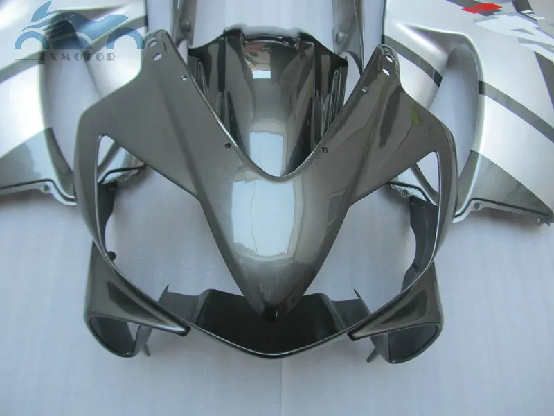 По индивидуальному заказу обтекатель OEM комплект Подходит для Honda cbr600f4i 2001 2002 2003 CBR 600 F4i 01 02 03 ABS обтекатель комплекты серебристо-черного цвета LD41
