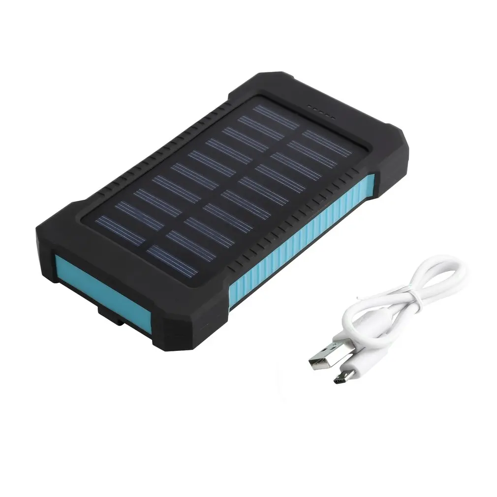 

ONLENY Solar Power Charger Dual USB Power Bank 20000mAh Waterproof External Battery for iPhone X Samsung Xiaomi Powerbank