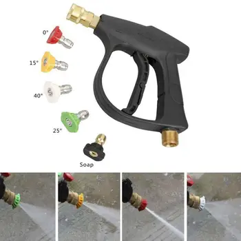 

Pressure Car Washer with 5pcs Soap Spray Nozzles 14mm Jet Foam Foamer Cannon 1/4" Lance Socket Quick M22 Pump Gun Rele T1T5