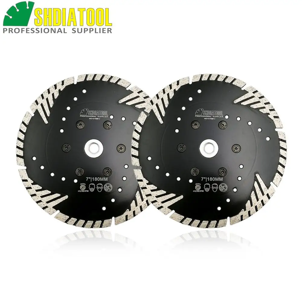 

2pcs/pk 180MM diamond saw blade 7" Diamond cutting disc mutli purpose M14 FLANGE
