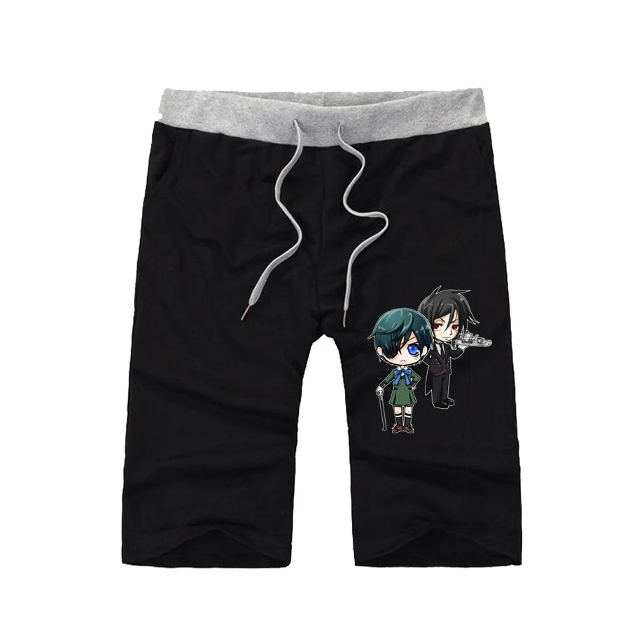 

Шорты мужские спортивные с японским аниме «Черный Батлер», повседневные уличные Короткие штаны для бега и бега, подростков