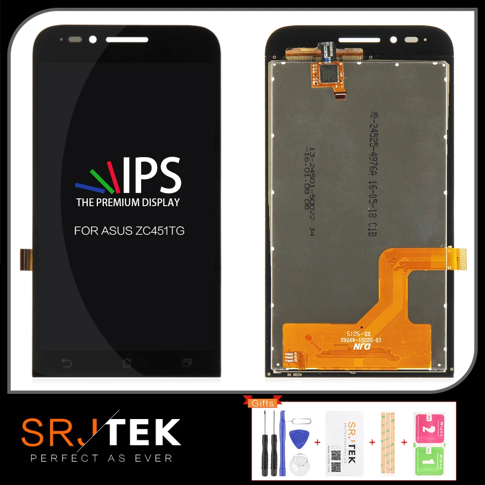 Оригинальный 4 5 &quotдисплей для ASUS Zenfone Go ZC451TG LCD кодирующий преобразователь
