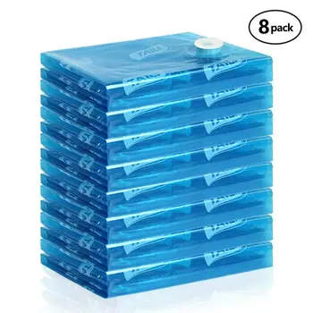 

Vacuum Storage Bag for Packing Clothes Packaging Upgrade 8 PCS 2 in1 Space Saved Seal Compression Closet Organizer Foldable